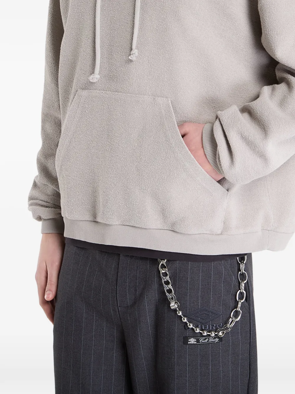 UMBRO x Slam Jam gelaagde hoodie Beige