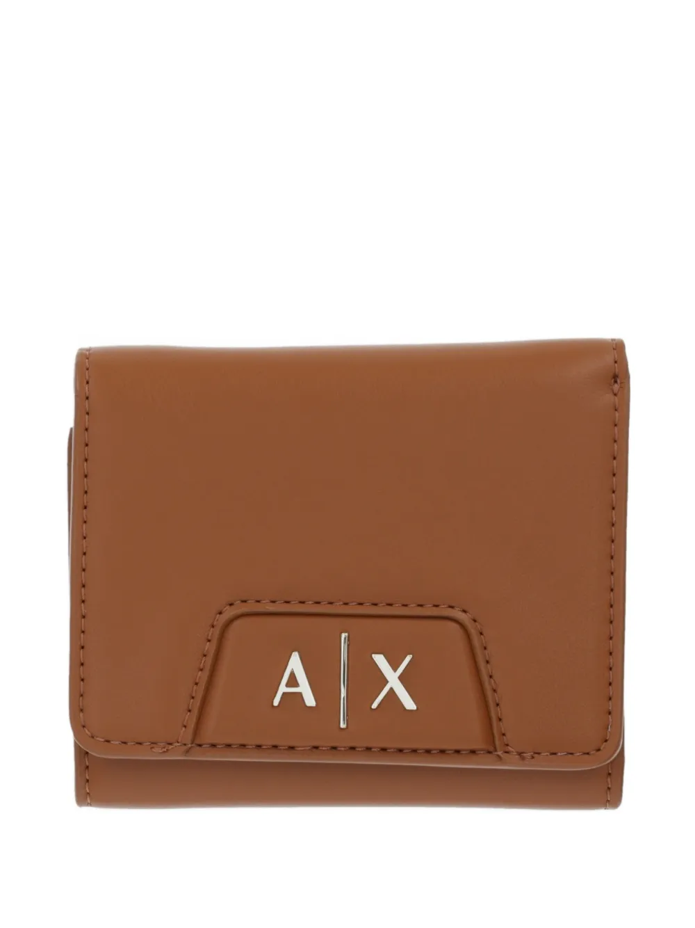 Armani Exchange Portafoglio con stampa - Marrone