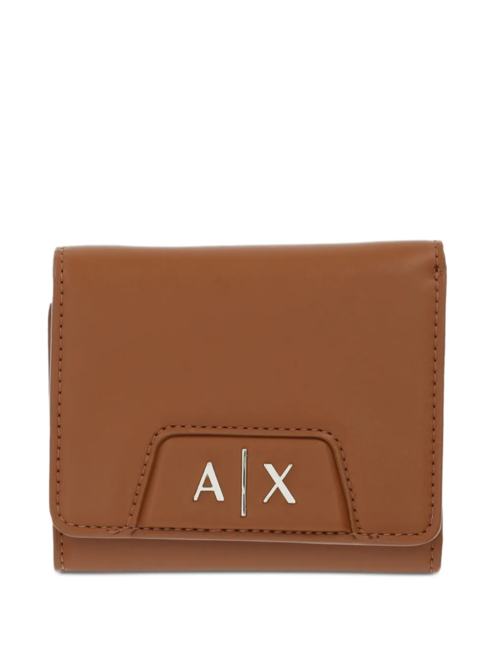 Armani Exchange Portafoglio con stampa - Marrone
