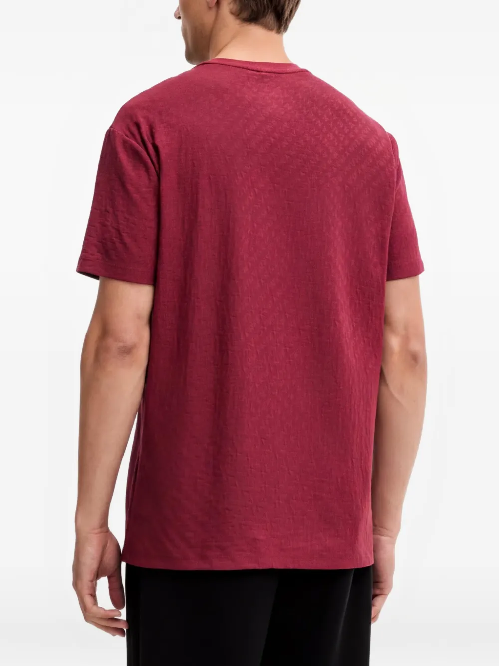 Armani Exchange Katoenen T-shirt Rood
