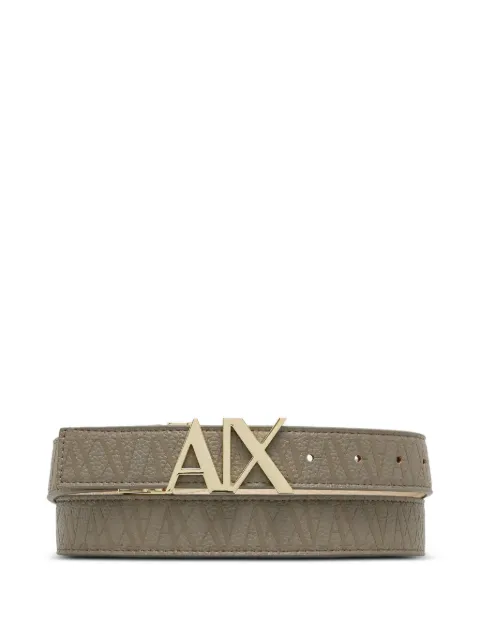 Armani Exchange cinturón con detalle del logo