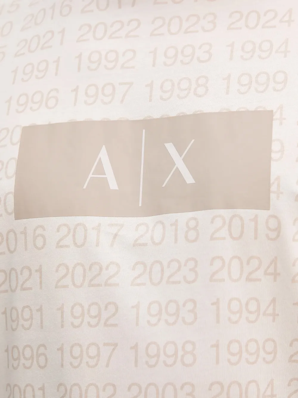 Armani Exchange T-shirt met print Beige