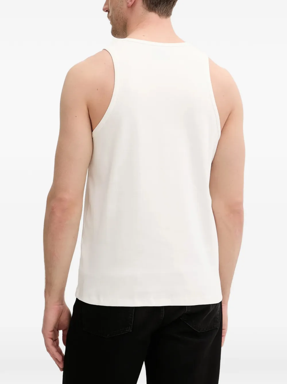 Armani Exchange logo-detail tank top Wit