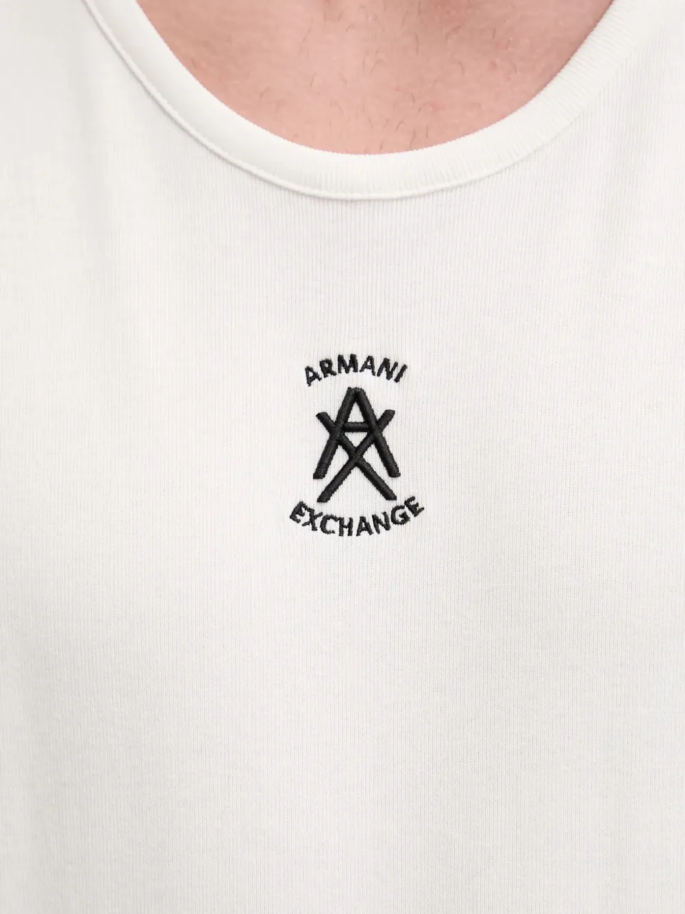 Armani Exchange logo-detail tank top Wit