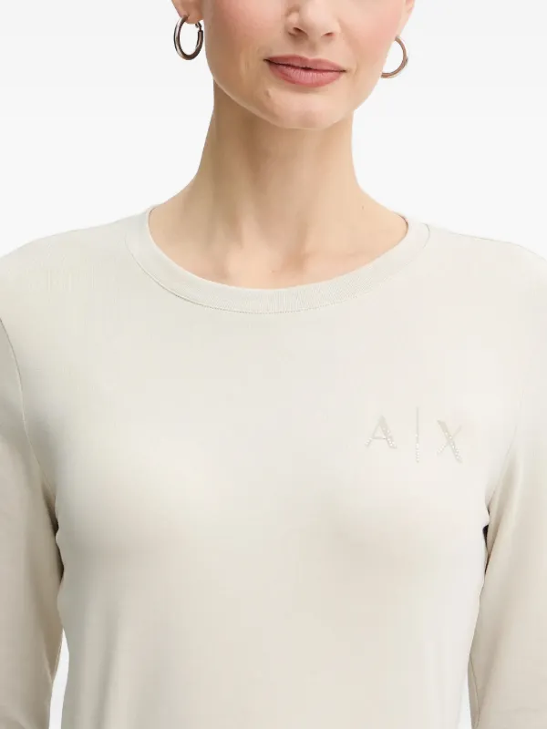Armani Exchange long-sleeve T-shirt | Neutrals | FARFETCH