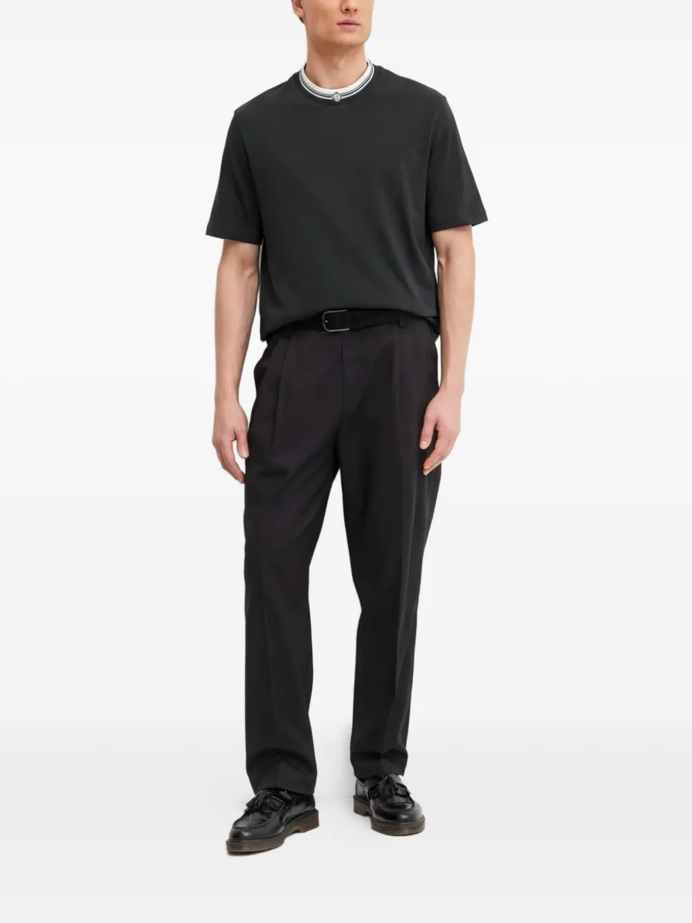 Armani Exchange logo-detail T-shirt Groen