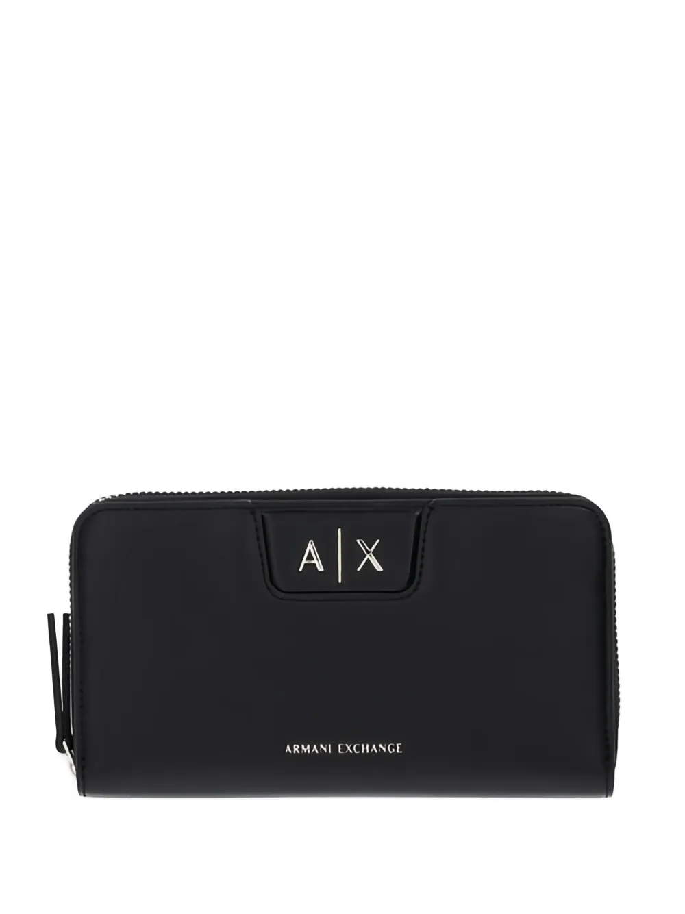 Armani Exchange logo-detail zip-around wallet - Nero