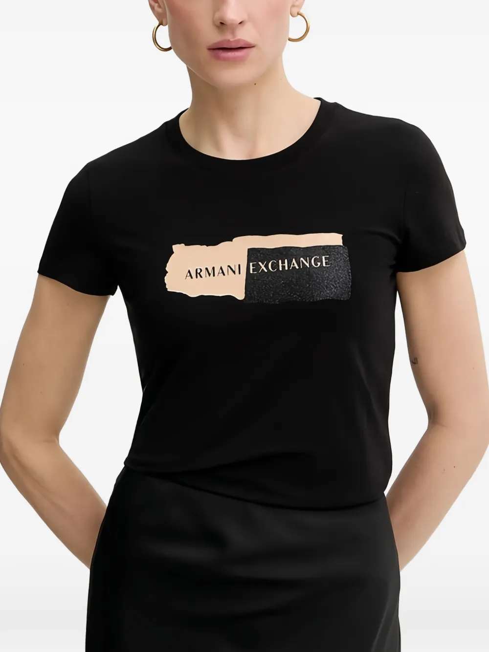Armani Exchange logo-print T-shirt - Nero