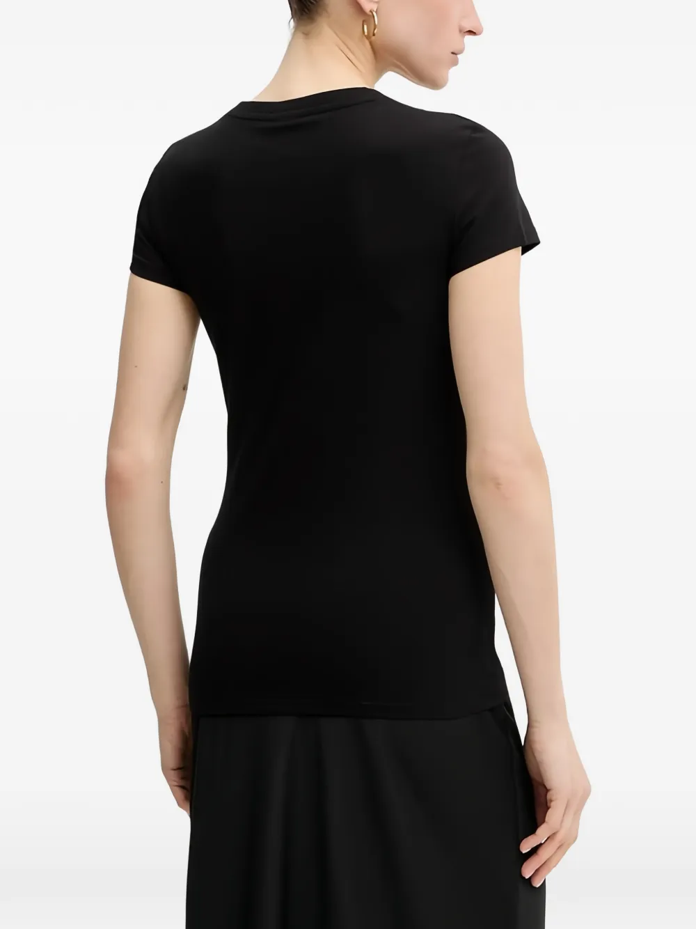 Armani Exchange T-shirt met logoprint Zwart