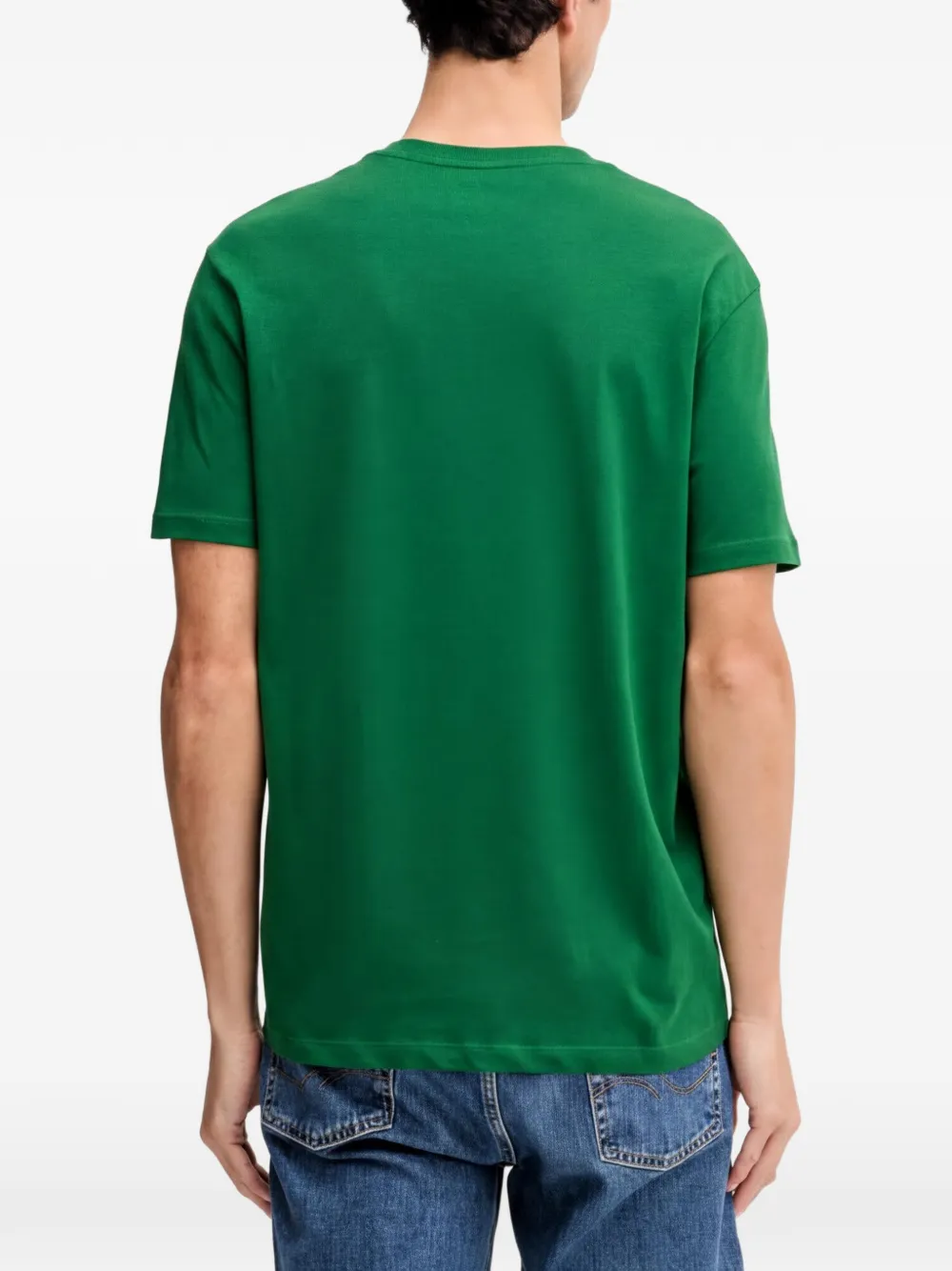 Armani Exchange T-shirt met logo-reliëf Groen