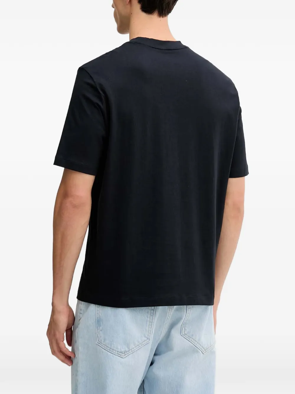 Armani Exchange T-shirt met zak Blauw