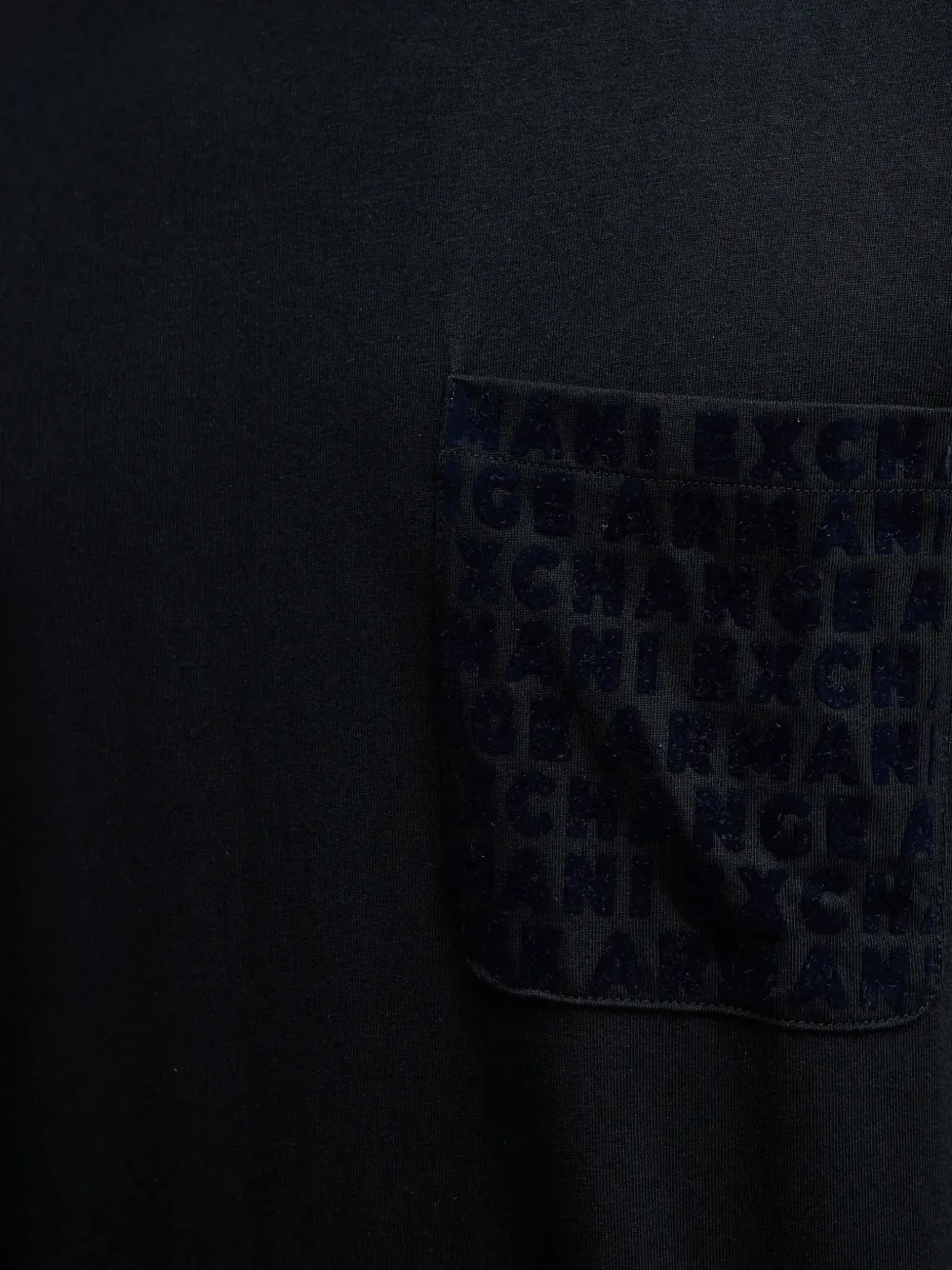 Armani Exchange T-shirt met zak Blauw
