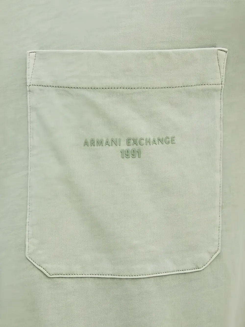 Armani Exchange T-shirt met zak Groen