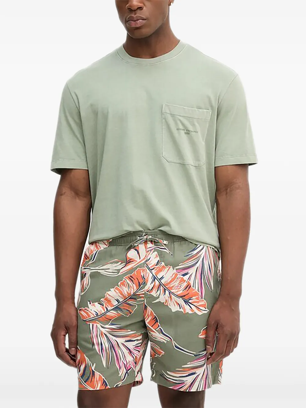 Armani Exchange pocket t-shirt - Grün