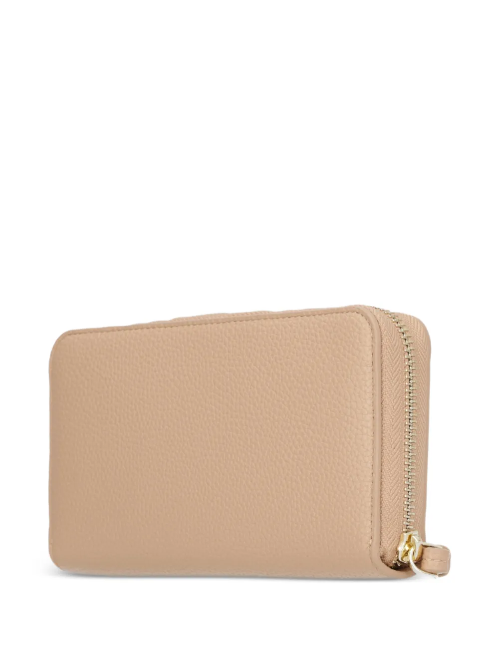 Armani Exchange Portemonnee met ritssluiting en logodetail Beige
