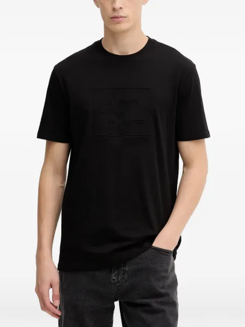 Armani Exchange embossed-logo T-shirt
