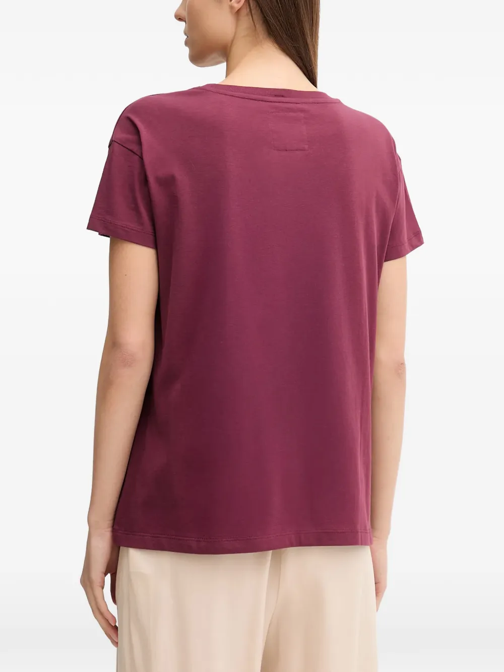 Armani Exchange T-shirt verfraaid met logo Paars