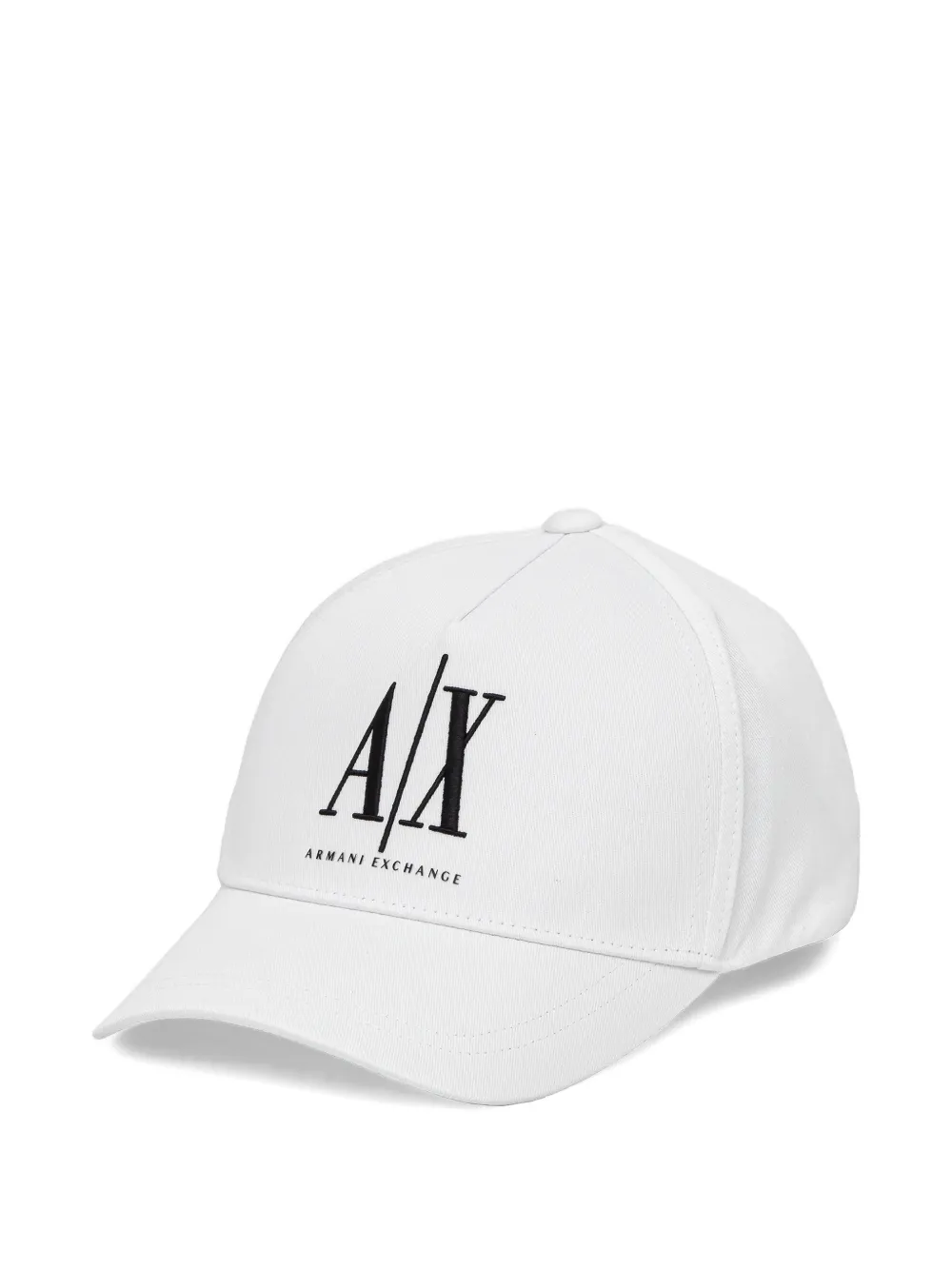 Armani Exchange logo-embroidered baseball cap - Weiß