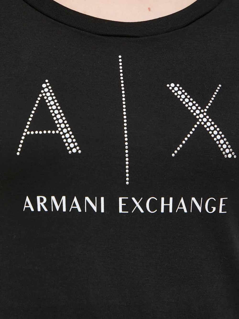 Armani Exchange T-shirt met logoprint Zwart