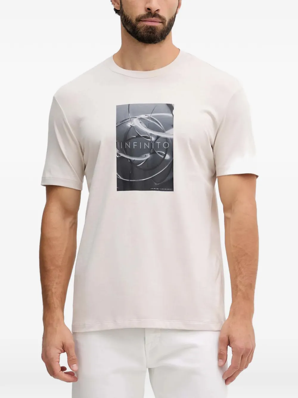 Armani Exchange Infinity cotton T-shirt - Bianco
