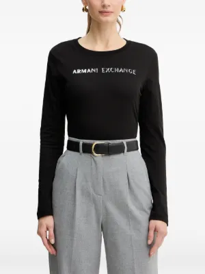 Johnny Was raw-seam crew-neck T-shirt | Black | FARFETCH ZA