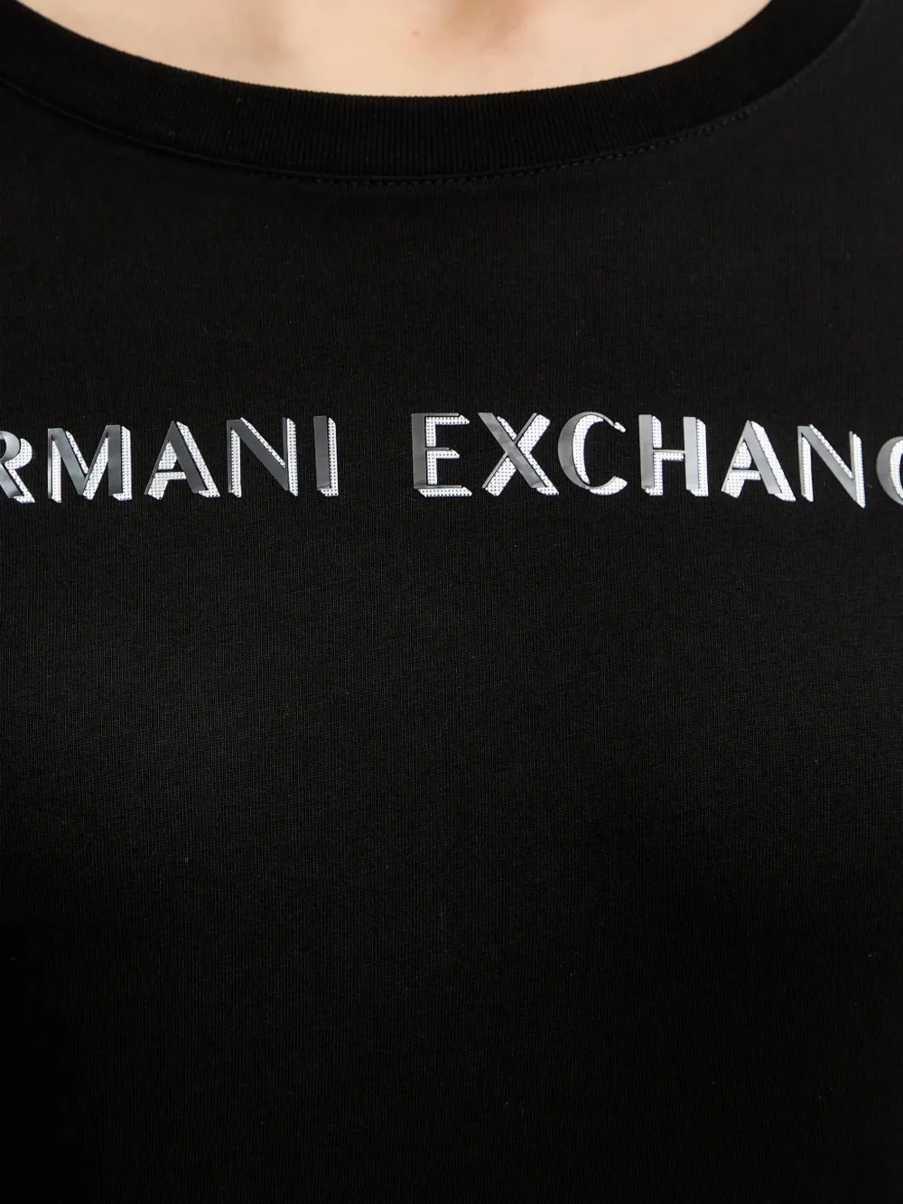 Armani Exchange T-shirt met lange mouwen Zwart