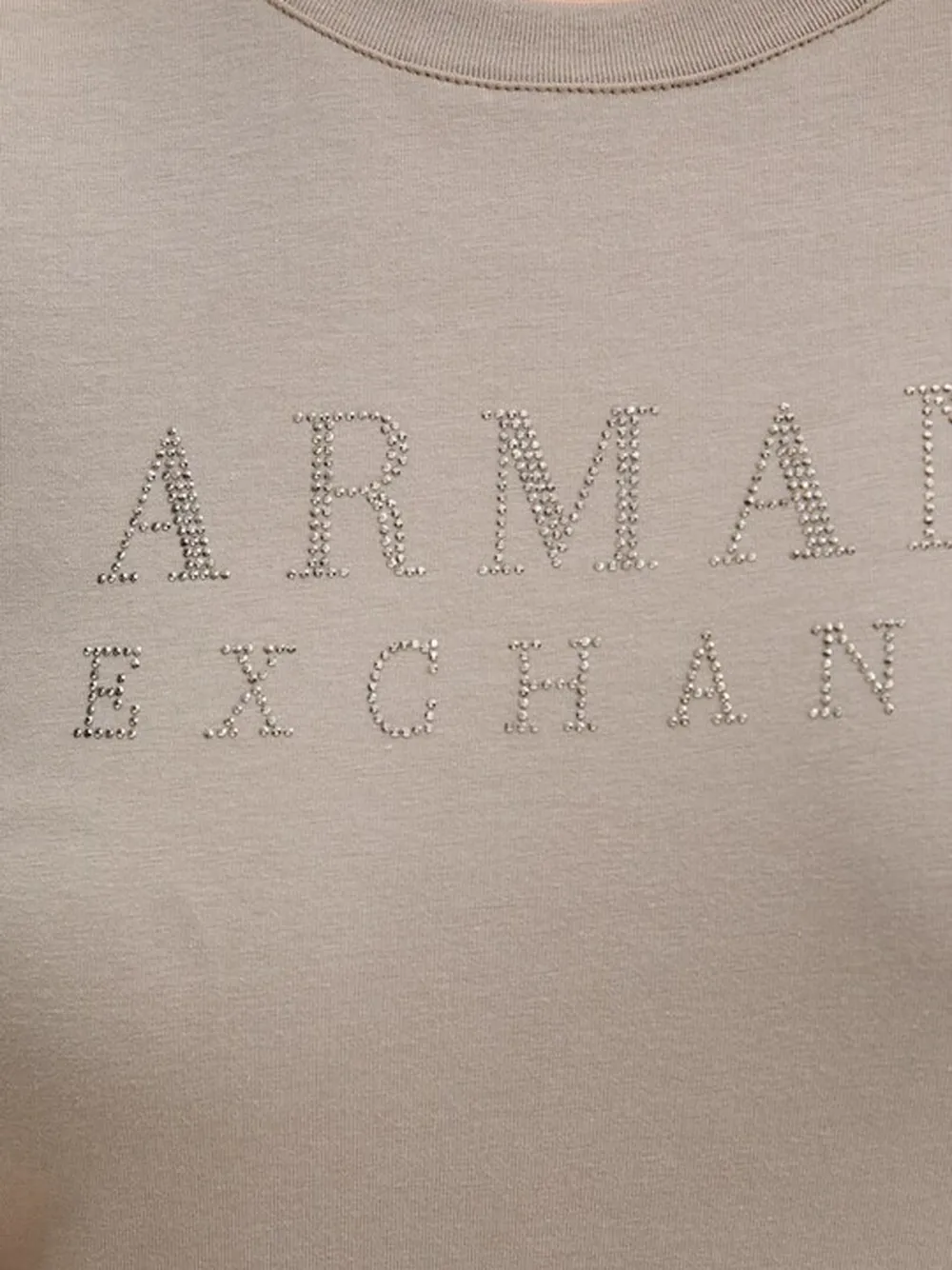 Armani Exchange T-shirt met logo Bruin
