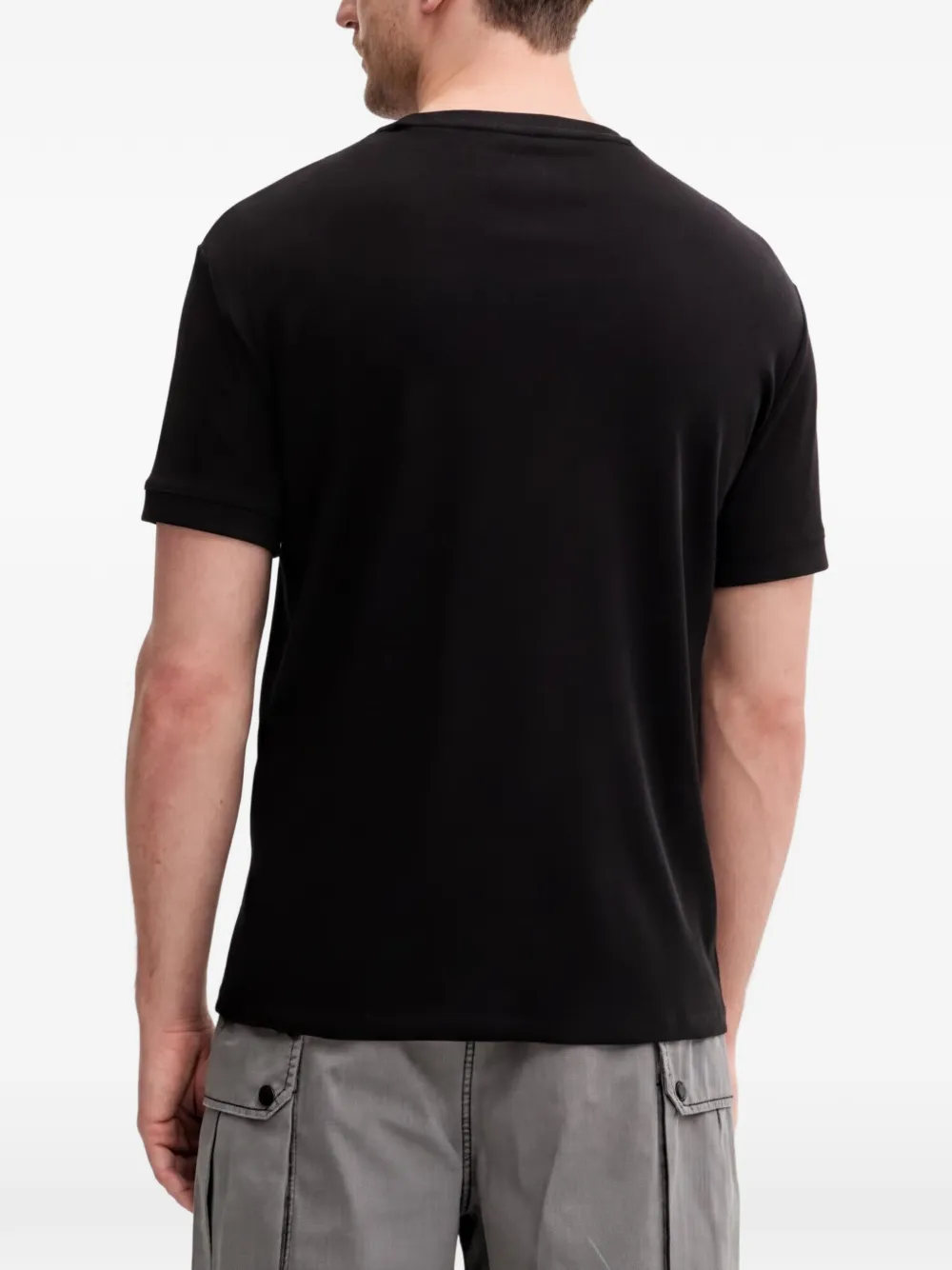 Armani Exchange T-shirt met ronde hals Zwart