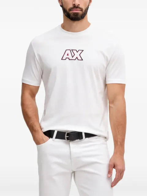 Armani Exchange logo-embroidered T-shirt
