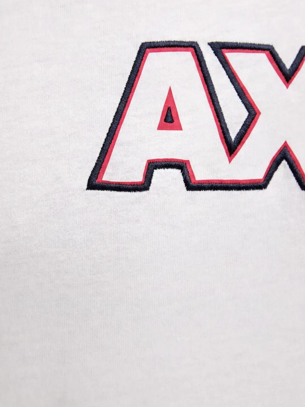 Armani Exchange T-shirt met geborduurd logo Wit