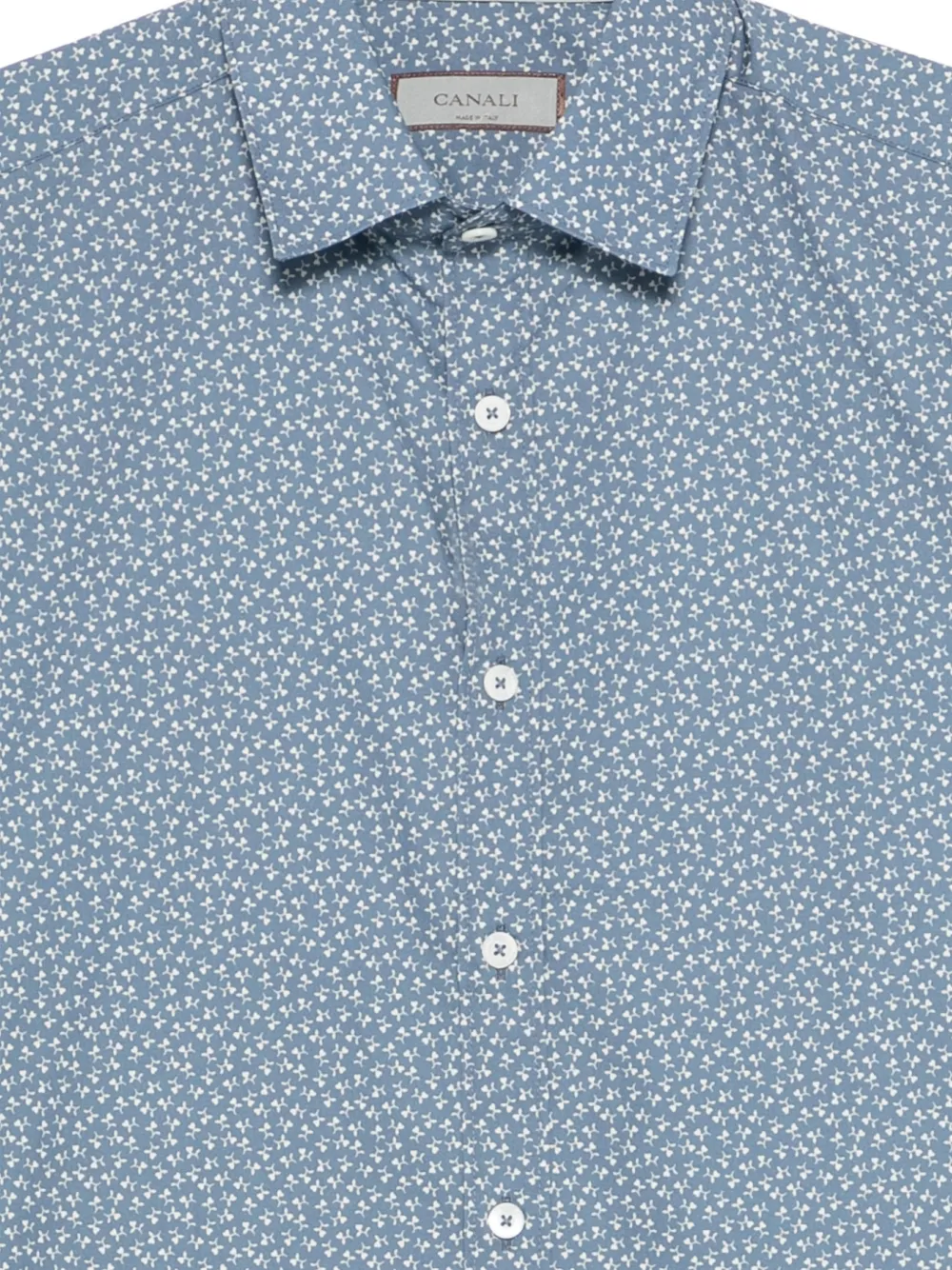 Canali Overhemd met bloemenprint Blauw