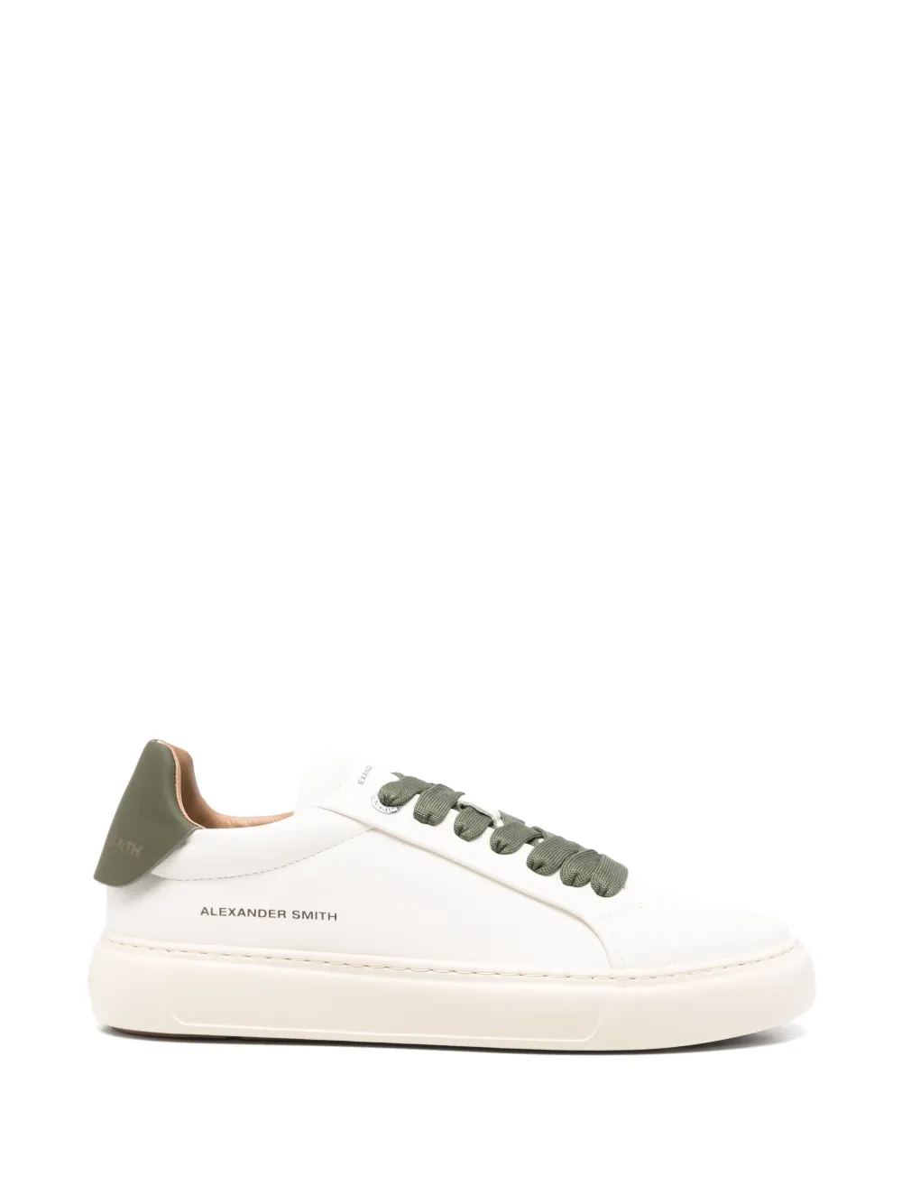 Alexander Smith Soho leather sneakers Wit