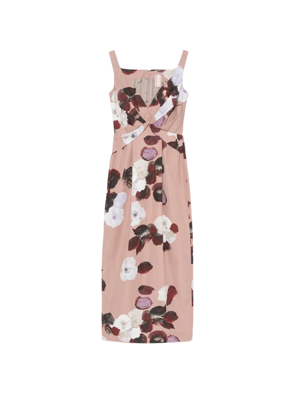 Antonio Marras floral-print twist-detail dress - Rosa