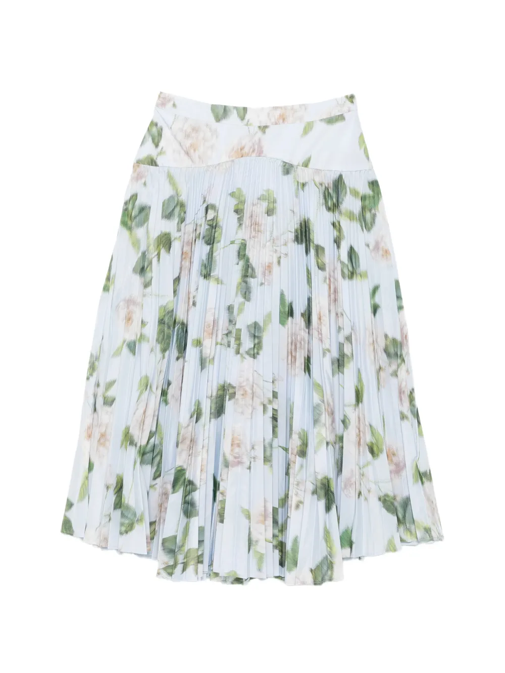 Antonio Marras floral pleated midi skirt - Blu