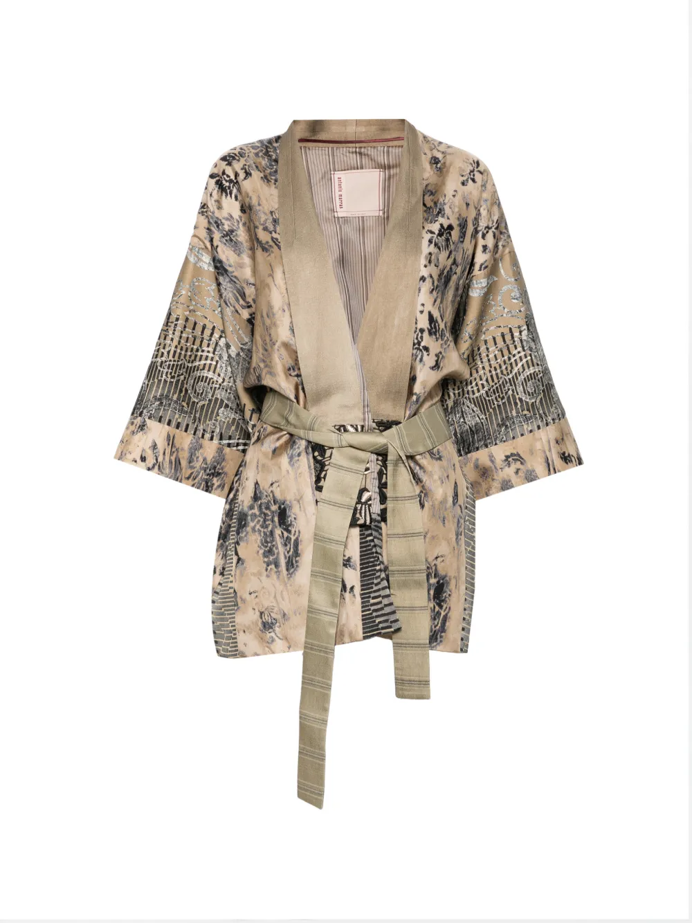 Antonio Marras Belted Coat In Neutral