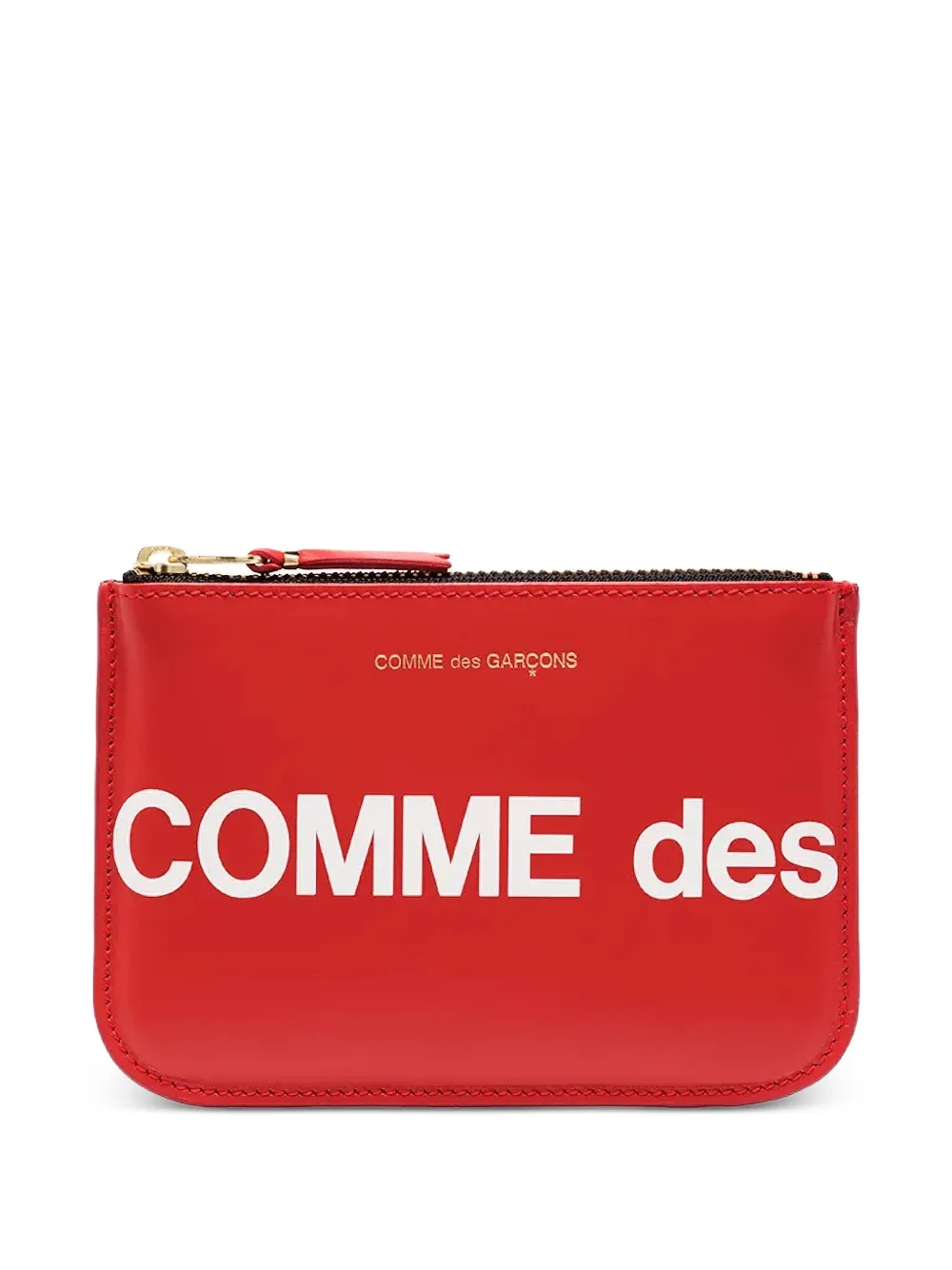 Comme Des Garçons Wallet Portafoglio in pelle con logo - Rosso