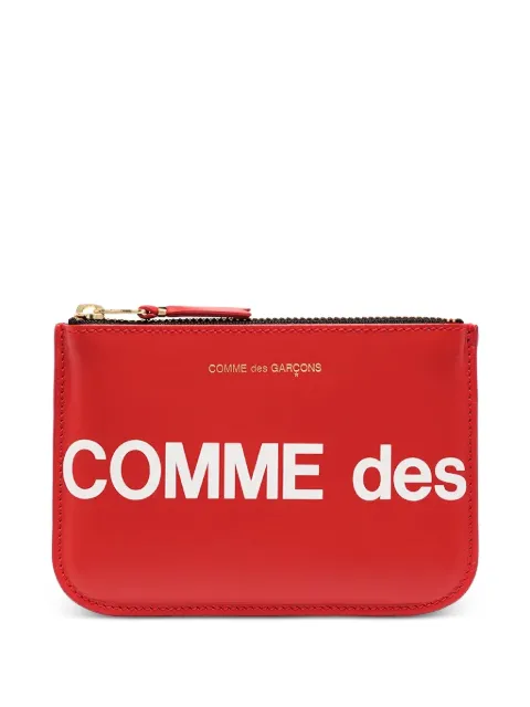 Comme Des Garçons Wallet logo leather wallet