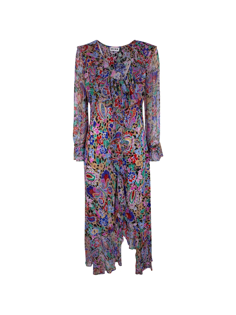 Rixo Grayce ruffled asymmetric dress - Viola