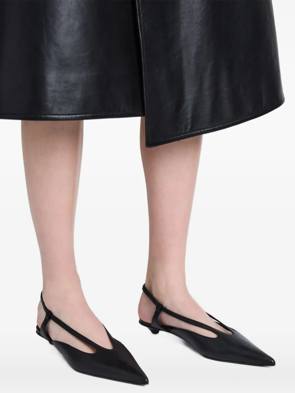 Proenza Schouler pointed-toe slingback pumps Zwart