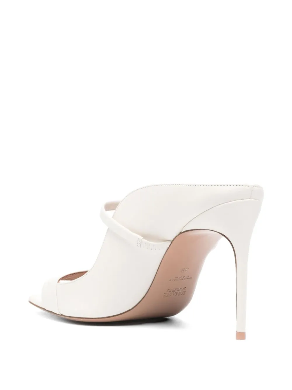 Philosophy Di Lorenzo Serafini x MALONE SOULIERS double-strap leather sandals Wit