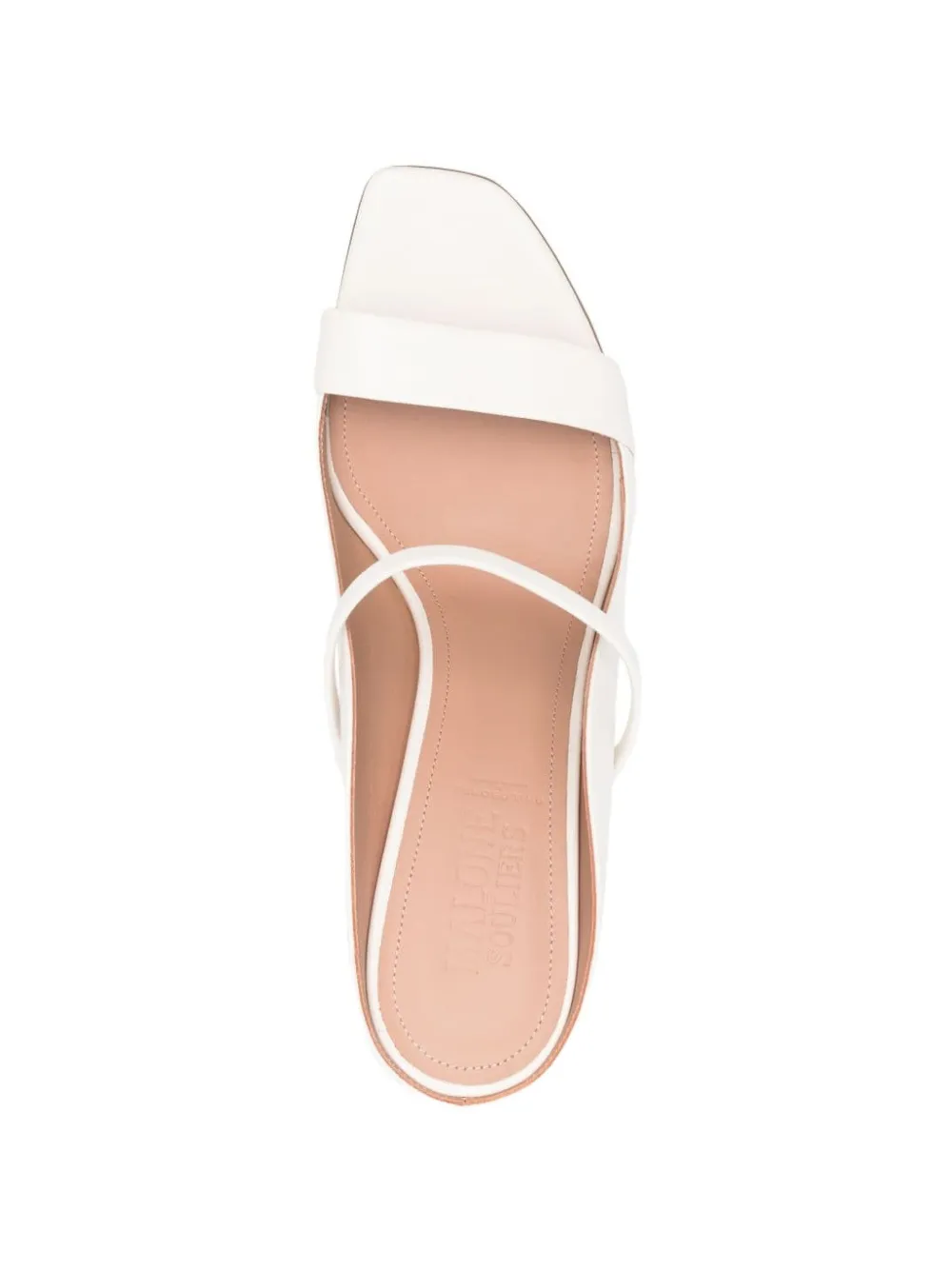 Philosophy Di Lorenzo Serafini x MALONE SOULIERS double-strap leather sandals Wit