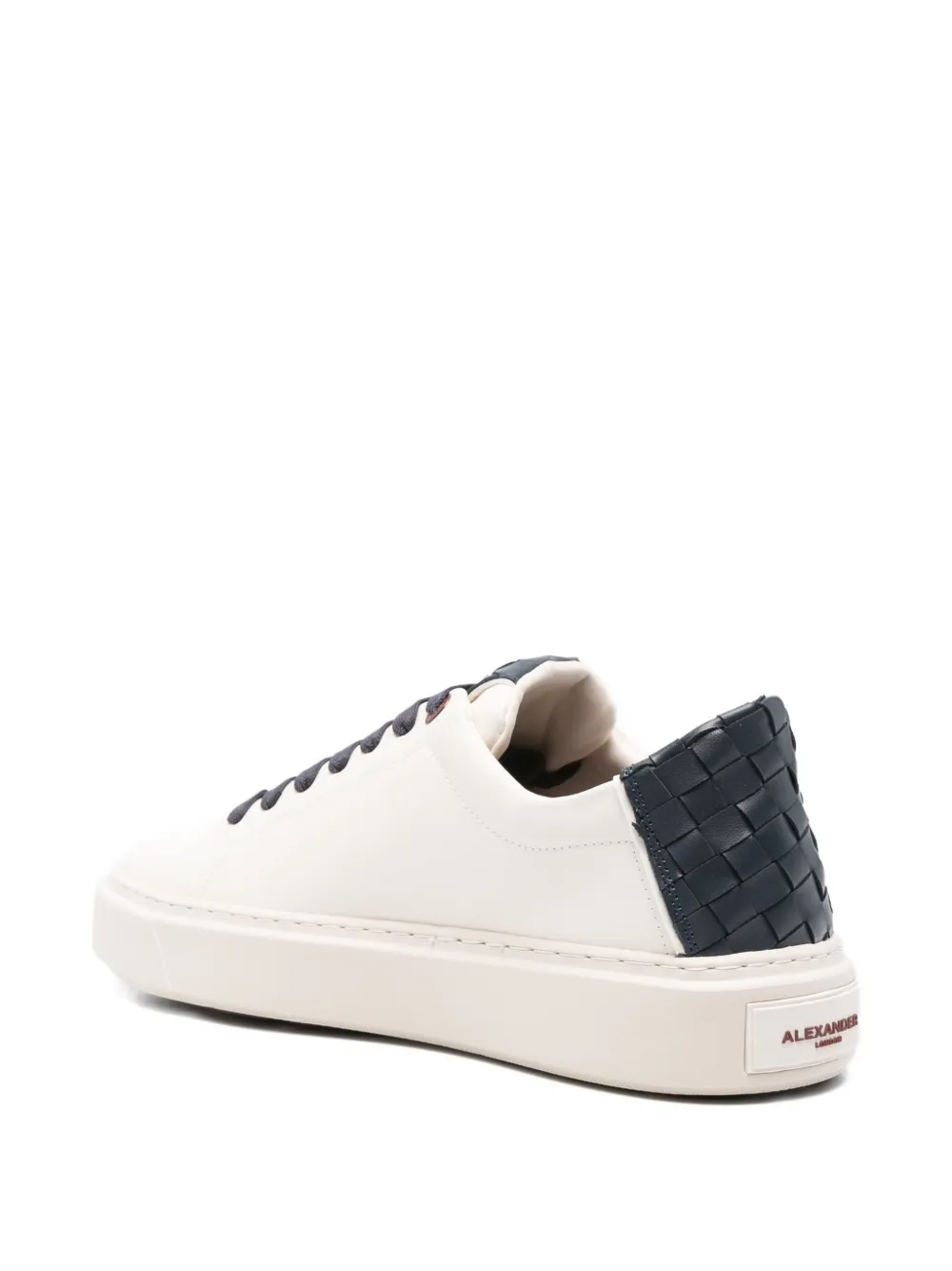 Alexander Smith London woven panel sneakers Beige
