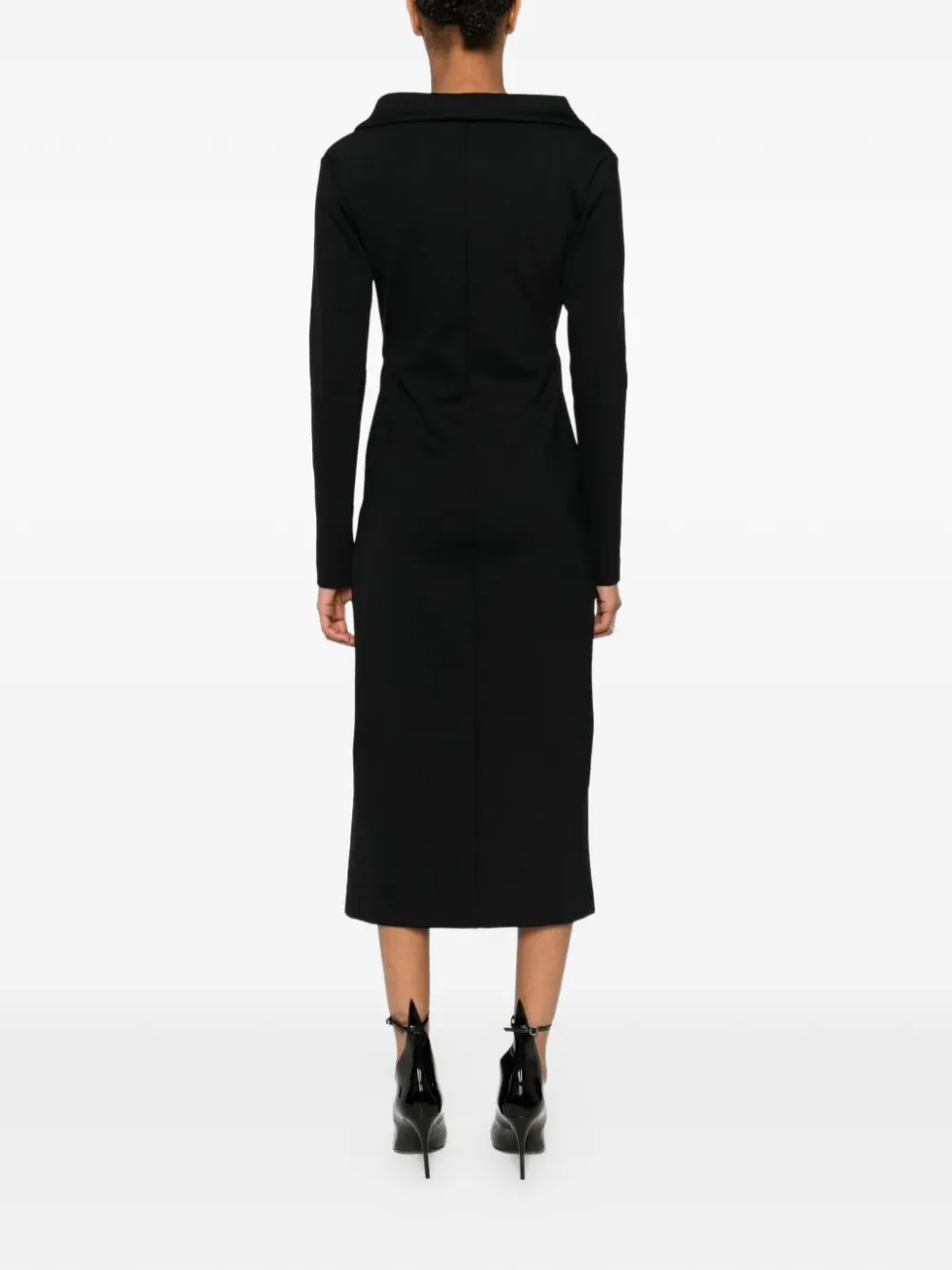 Philosophy Di Lorenzo Serafini Off-shoulder midi-jurk Zwart