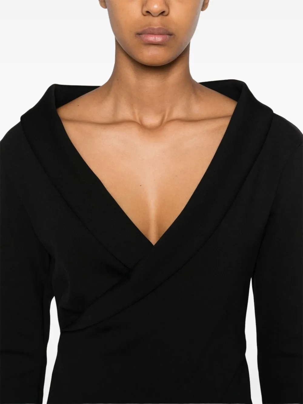 Philosophy Di Lorenzo Serafini Off-shoulder midi-jurk Zwart