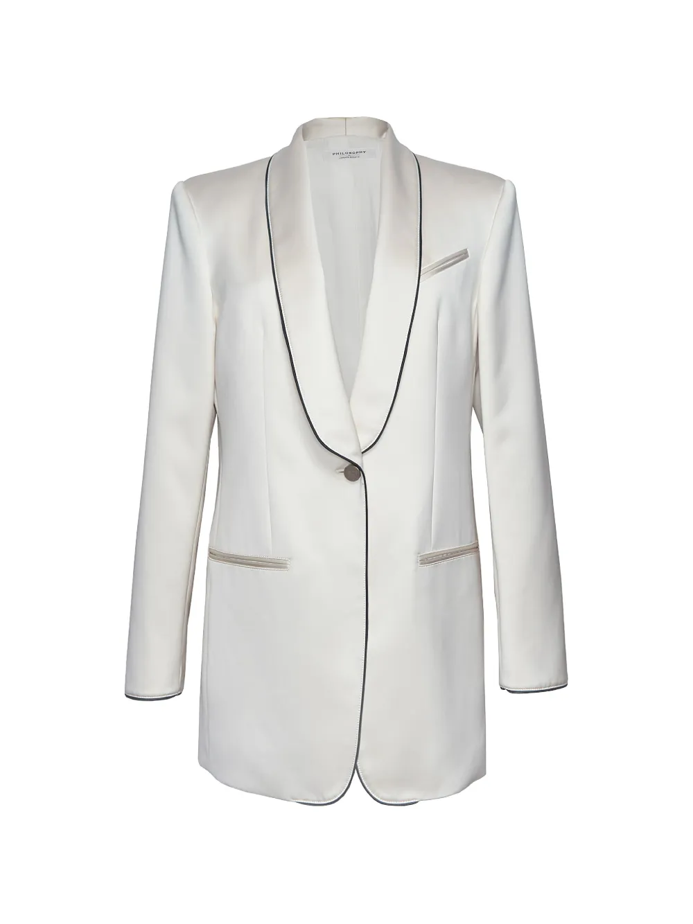 Philosophy Di Lorenzo Serafini contrast-piping blazer - Bianco