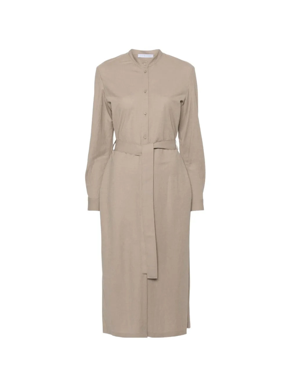 Harris Wharf London belted button-front dress - Toni neutri