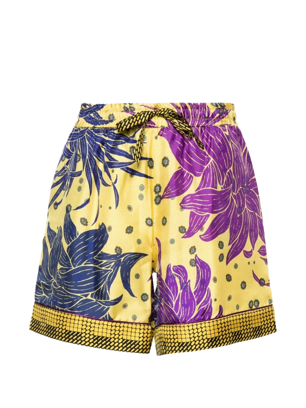 Pierre-Louis Mascia Zijden shorts Geel