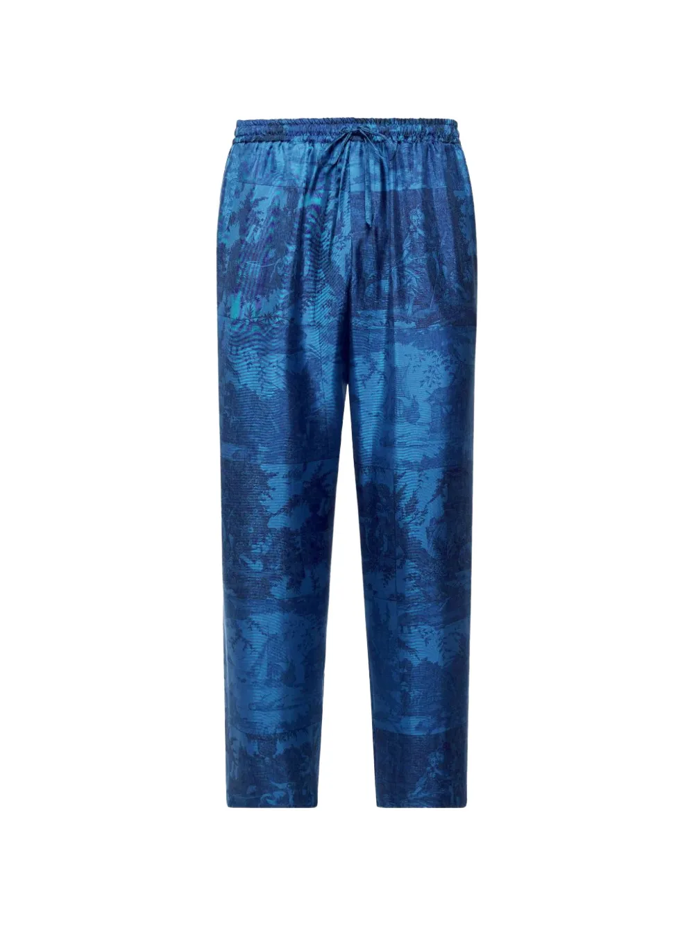 Pierre-Louis Mascia Toile de Jouy-print drawstring trousers - Blu