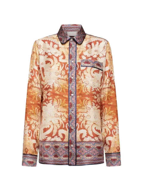 Pierre-Louis Mascia printed silk shirt