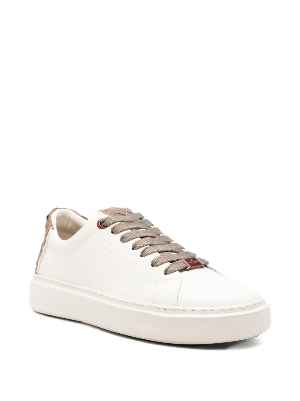 Alexander Smith Sneakers met geweven detail en vlakken Wit